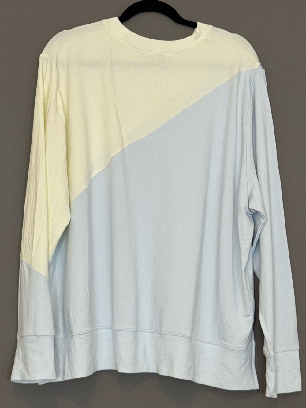 Summersalt Softest French Terry Pullover 1XL XL Color Block Clean Girl Sweater - Picture 2 of 7